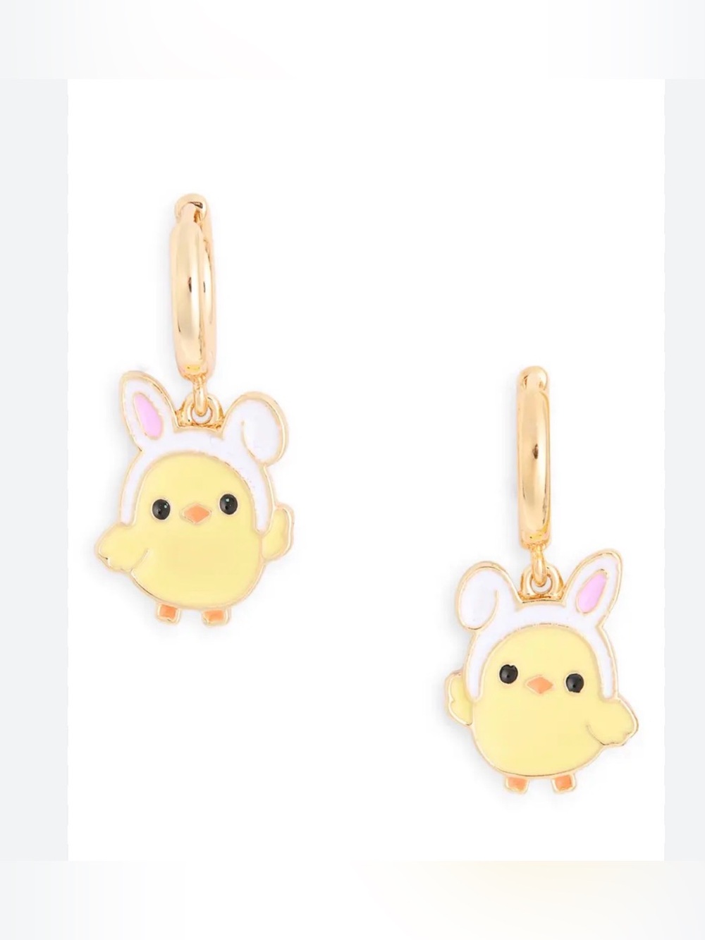 Leith Easter Chick Drop Earrings NWT